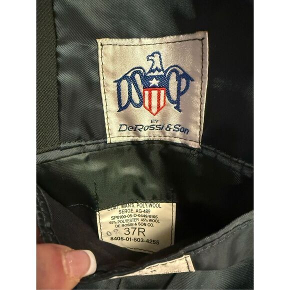 US Army Uniform Jacket By DeRossi & Son Sz. 37R - Picture 9 of 11